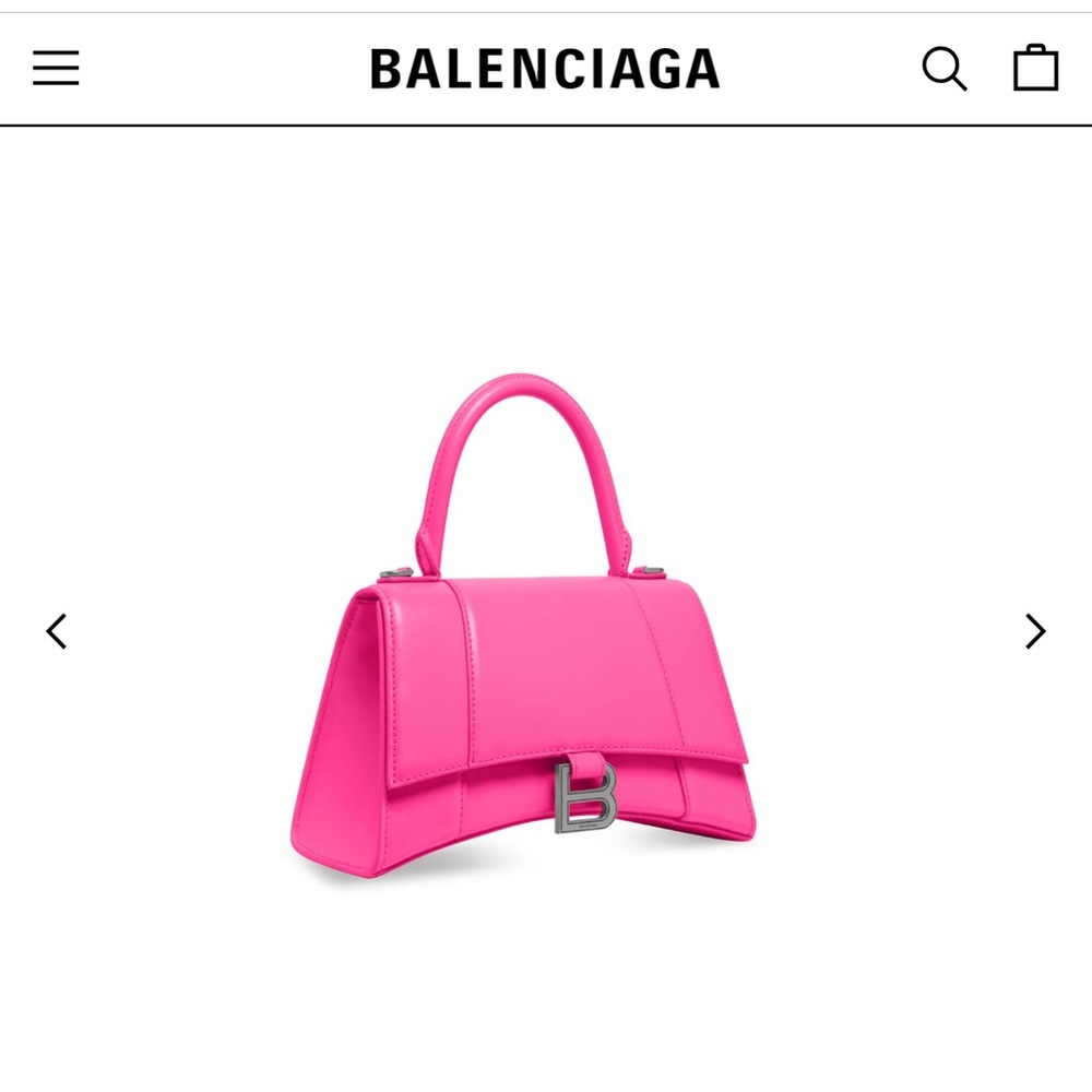 Balenciaga 
Never worn
WOMEN’S HOURGLASS SMALL HANDBAG IN BOX IN FLUO PINK